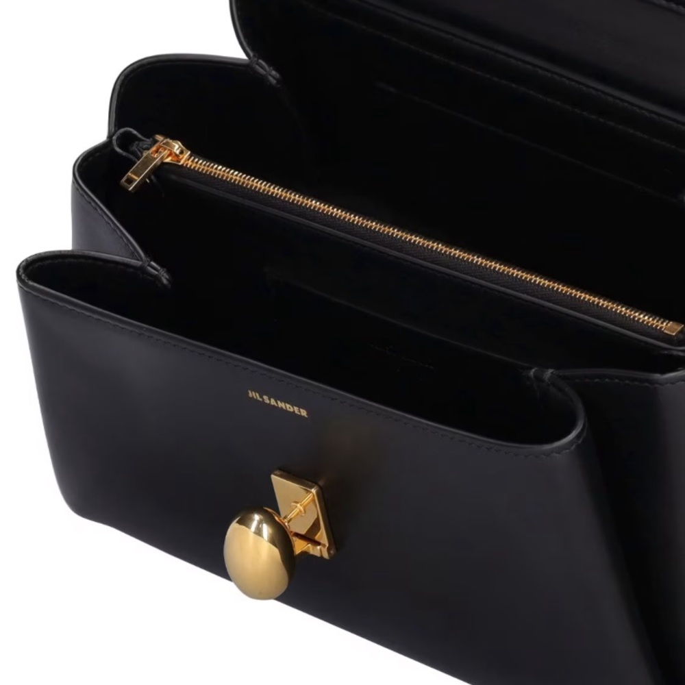 NWT Jil Sander Almond Medium Leather Shoulder Bag - Picture 3 of 16
